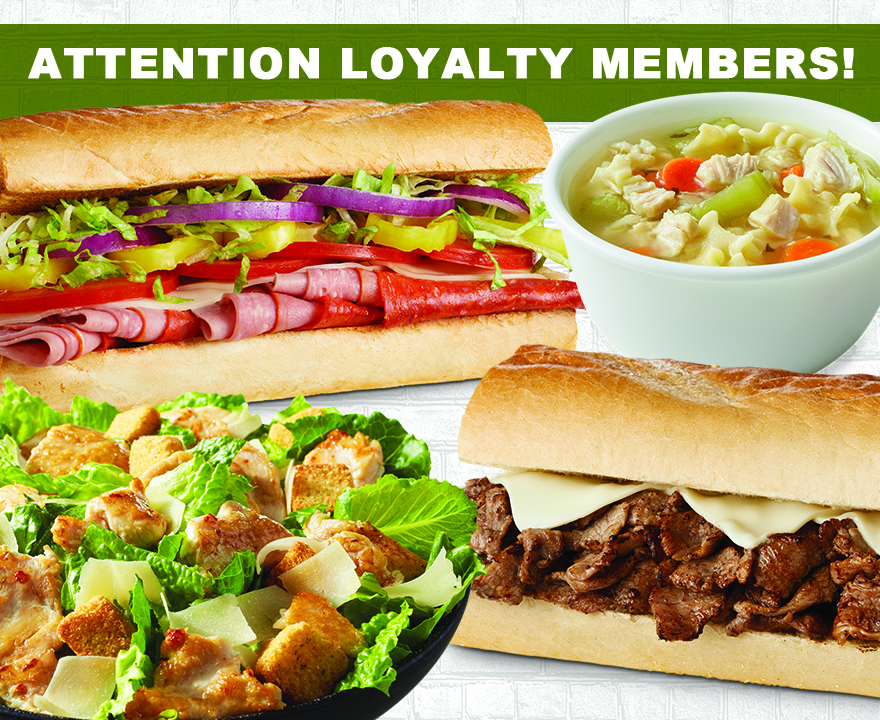 Attention Loyalty members. Spend $15 at D’Angelo & Earn $3 in Rewards!