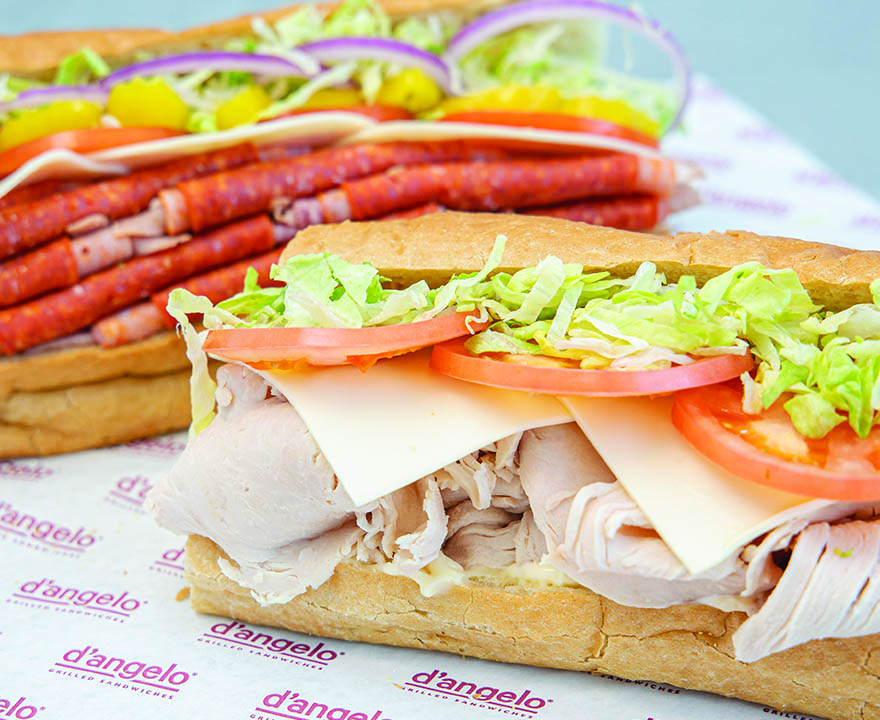 Deli Sandwiches on D'Angelo placemat