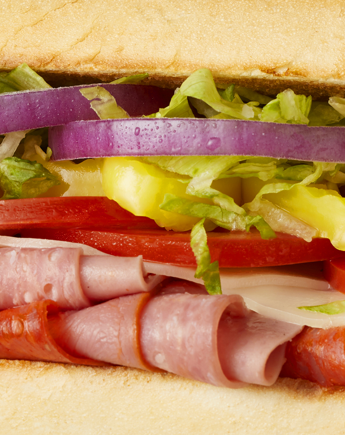 Close up of sandwich