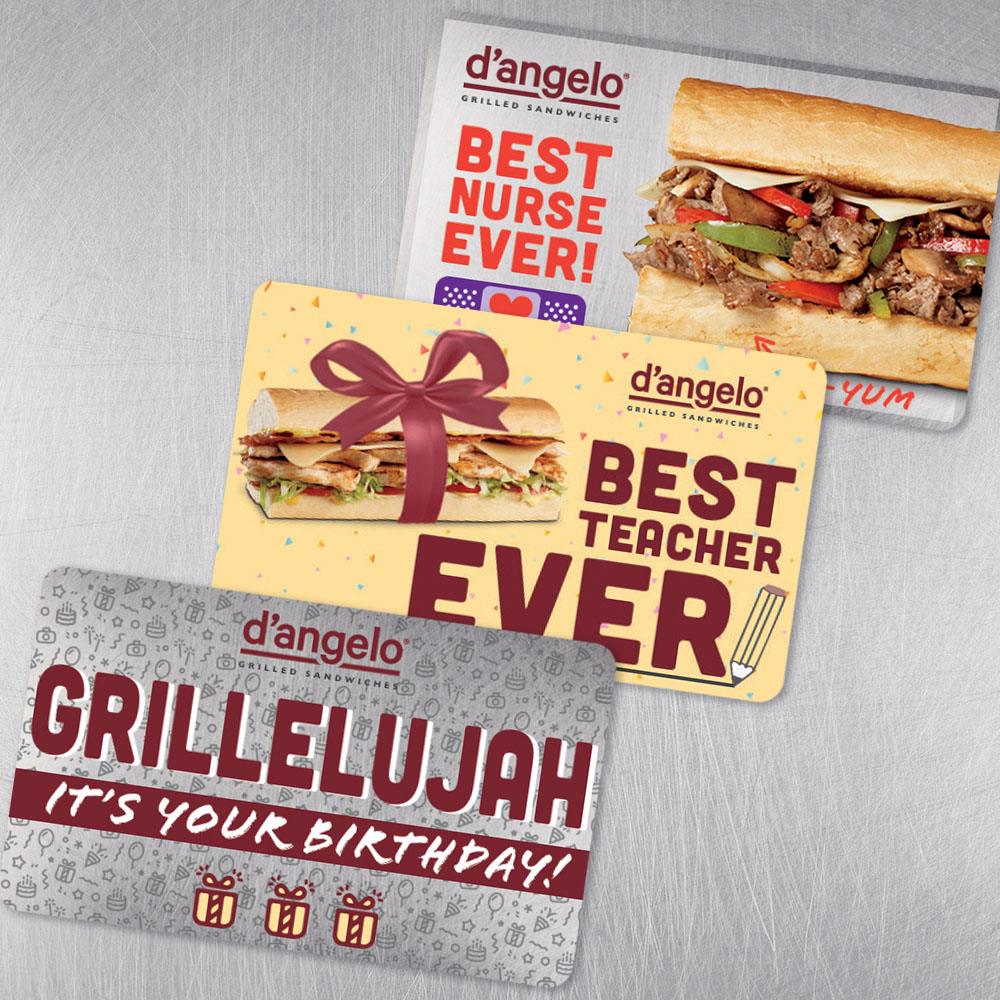 D'Angelo gift cards